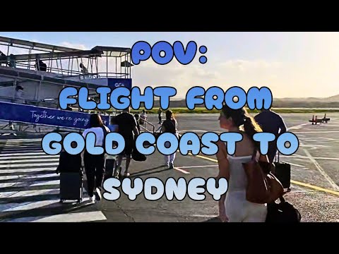 POV: Gold Coast to Sydney Flight | Airport to Takeoff ✈️