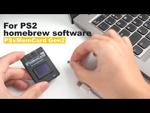 PsxMemCard Gen2 for PS2 homebrew software Operation Tutorial.
