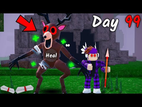 Saving The DEER in 99 Nights in The Forest