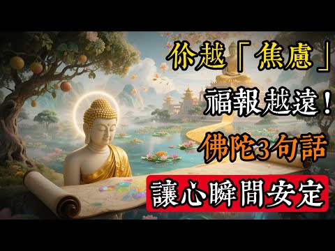 你越「焦慮」，福報越遠！佛陀3句話，讓心瞬間安定#佛學 #禪宗 #佛教哲學 #佛教經典