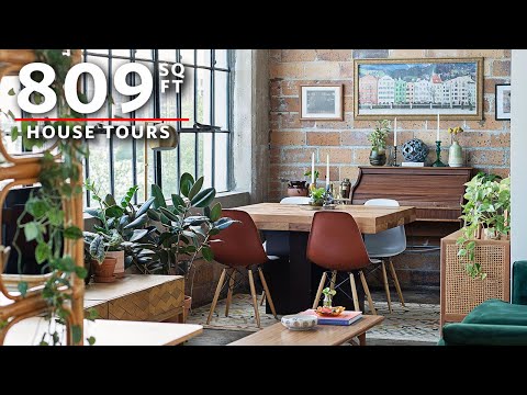This 809 Sq Ft Loft in Dallas, TX is filled with memories and great finds