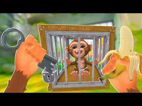 Helping My Baby Monkey ESCAPE! - I Am Monkey VR