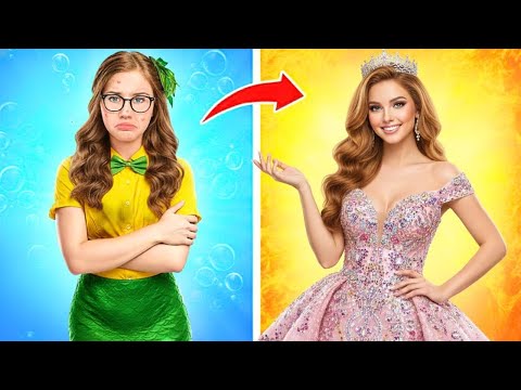 🧜‍♀️学校が海になる!? 😱✨ ライトマーメイド vs ダークマーメイド 変身バトル🔥