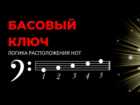BASS CLEF / Logic of note arrangement.