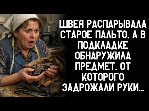 Швея распарывала старое пальто, а в подкладке обнаружила предмет, от которого задрожали руки…