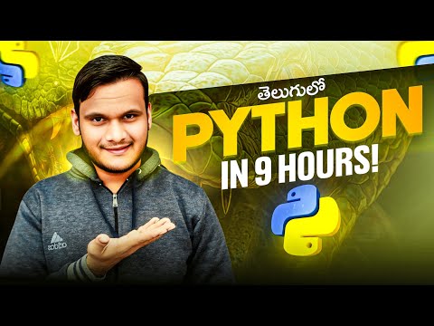 Python Full Course for Beginners In Telugu | Zero to Hero | One Shot in 9 Hours