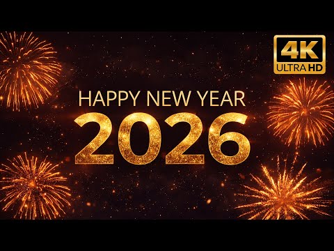 Happy New Year 2026 4K 💥 10 Second New Year Countdown ⏰ New Year Celebration Video with Fireworks