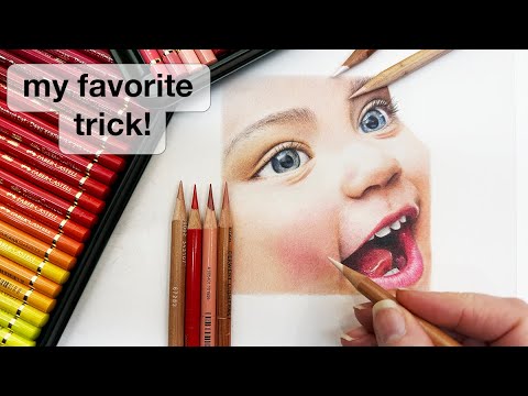 The Easiest Way I’ve Found to Blend with Colored Pencils