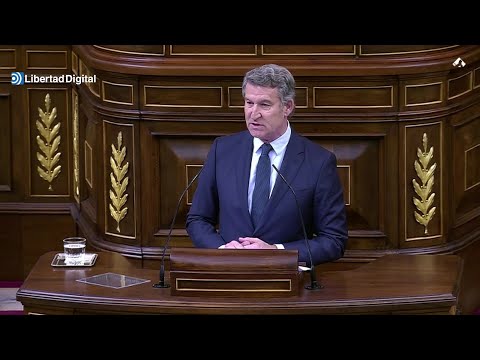 Monumental réplica de Feijóo a Sánchez: "¿Es usted también el presidente de la cloaca?"