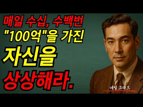 매일 수십, 수백번 100억을 가진 자신을 상상해라. I 네빌 고다드 I