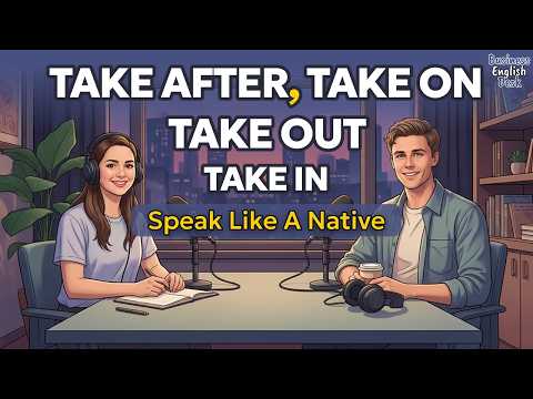 TAKE ON, TAKE IN, TAKE OUT & TAKE AFTER (Most Learners Get These Wrong!) | English Podcast