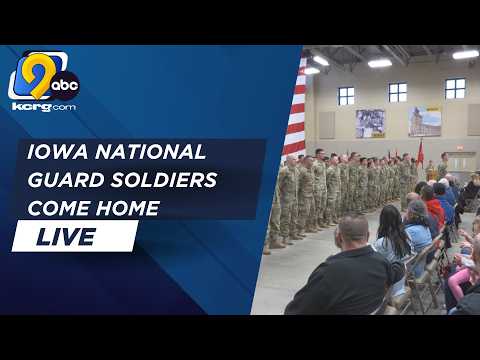 Iowa National Guard soldiers return home