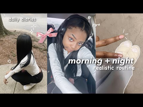 my realistic morning + night routine as a working girly (productive 10am-11pm) °❀⋆.*:･