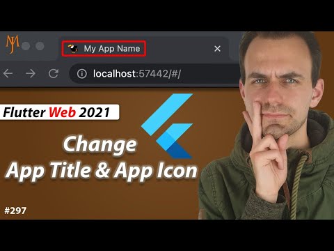 Flutter Tutorial - How To Change App Name And App Icon | For Flutter Web App
