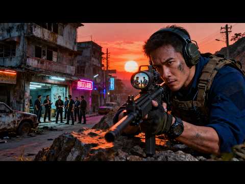 美女警花被毒贩抓住生命垂危，毒贩哈哈大笑，谁知早以被缉毒警包围，强大的火力打得毒贩无法还手！