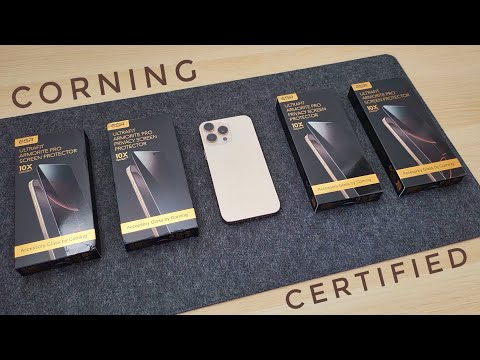 Corning Certified Screen Protectors for iPhone - ESR UltraFit Armorite Pro
