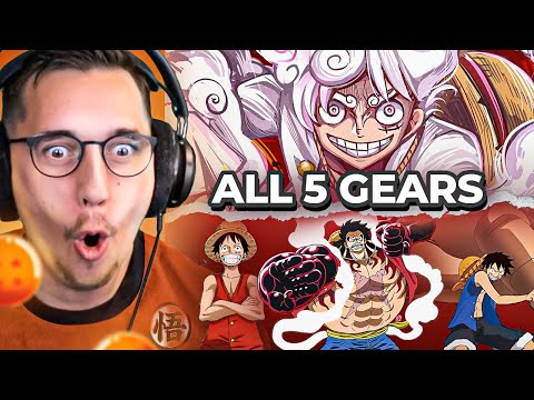 Huge Dragon ball fan REACTS to All 5 GEARS in One Piece - Dragon ball VS One Piece.