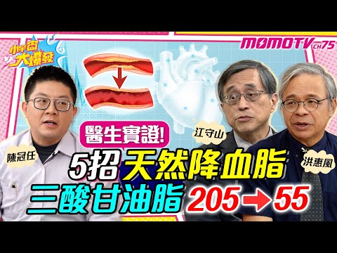 醫生實證! 5招天然 降血脂 三酸甘油脂 205→55  ft. 江守山 洪惠風 陳冠任 袁明琦【 小宇宙大爆發 】｜每週精選