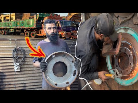 The Amazing manufacturing process of 22 wheeler Trailer Rim Plate