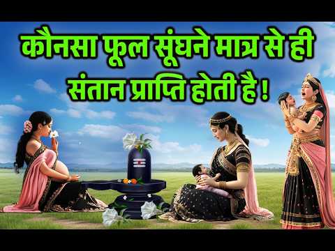 भगवान शिव ने बताया, कौनसा फूल सूंघने से स्त्री को संतान प्राप्ति होती है। #shiv #shivpuran