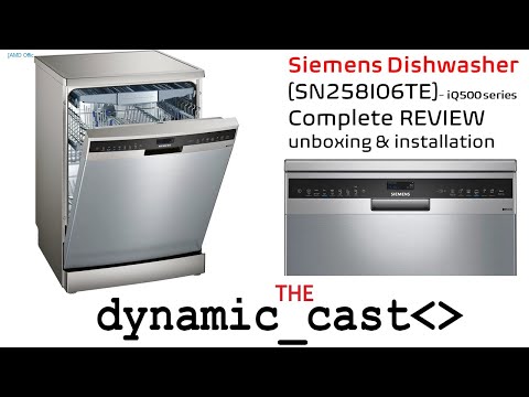 Latest Siemens Dishwasher [SN258I06TE] REVIEW in English by @The Dynamic Cast