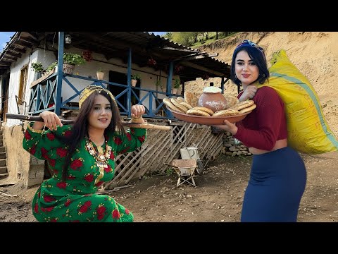 No Oven Needed! How Mountain Nomadic Girls Make Stone-Baked Bread?