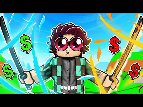 Buying the STRONGEST DEMON SLAYER Attacks in Roblox