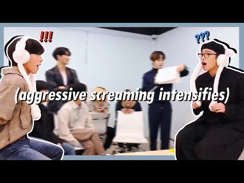 ateez's scream in silence game but make it chaotic