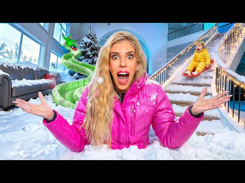 I Actually Built a SNOW PARK in my HOUSE!