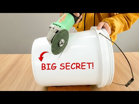 Millions of people still don't know this secret! Cut old plastic buckets and earn dollars