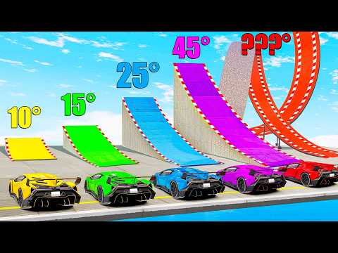 CAN LAMBO FLY ACROSS THE ENTIRE MAP IN GTA 5? - EXPERIMENT IN GTA 5