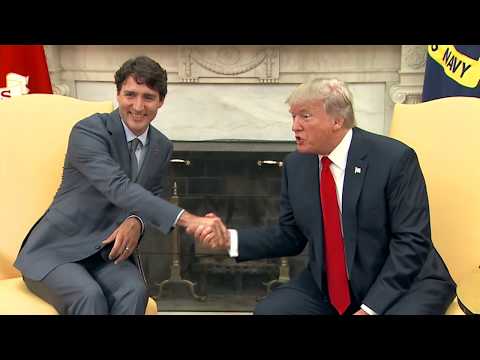 Watch Trump’s meeting with Trudeau at the White House