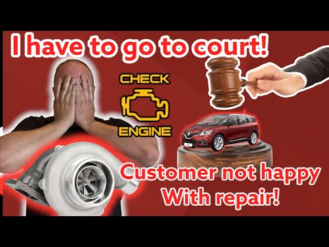 I have to go to court over a Turbo drama! Customer not happy, to say the least!