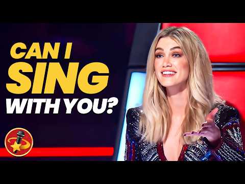 When Blind Auditions Turn Into COACH DUETS On The Voice!