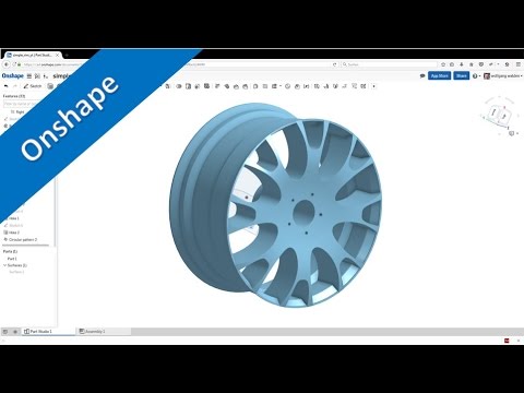 Simple Rim - einfach Felge - Onshape Training - Part Design
