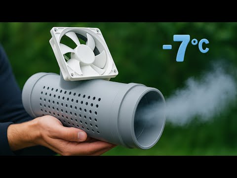 Lifetime Home Cooling: Made an Air Conditioner from Scrap, No Summer Heat