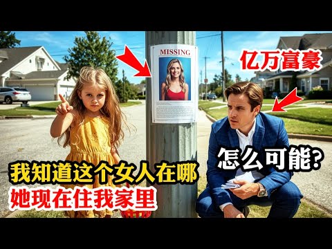 5歲貧窮女孩指著億萬富豪手裡的尋人啟事說「我知道她在哪裡 她住在我家裡」 隨後發生的事令所有人震驚