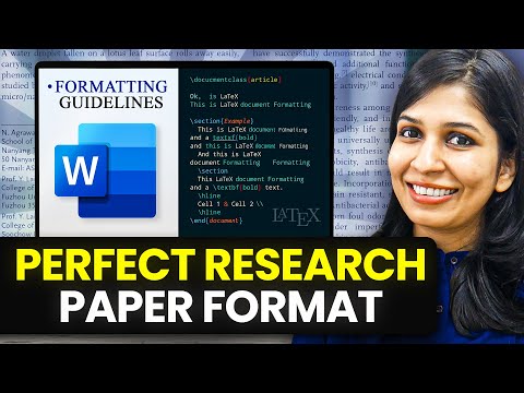 Research Paper Formatting Guide + FREE Templates (Word & LaTeX)