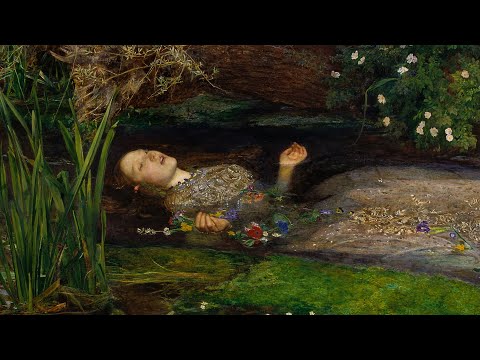 the feminine urge to drown in a river surrounded by flowers