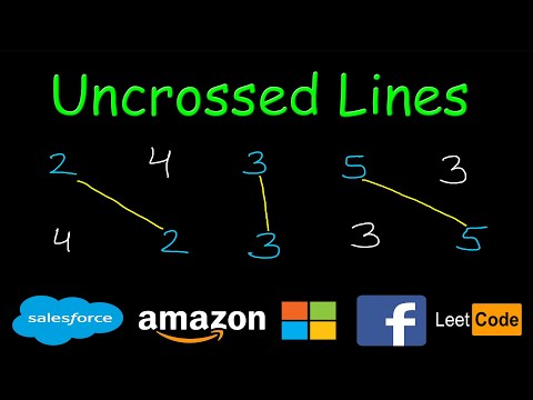 Uncrossed Lines | Dynamic  programming | Leetcode #1035