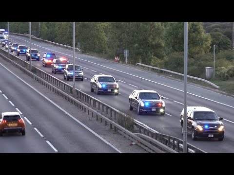 US Secret Service go to collect President Biden from the airport for the Queen's funeral 🇺🇸 🇬🇧