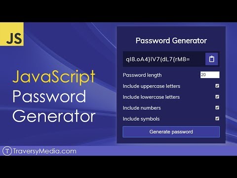 JavaScript Password Generator