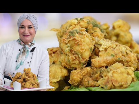 القرنبيط المقرمش اللذيذ بأنجح خلطة مقرمشة والطعم خطير | منال العالم