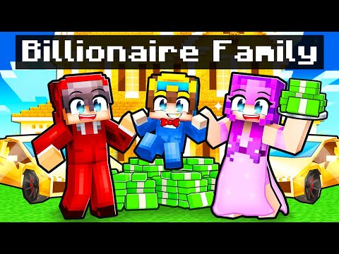 Adopted By A BILLIONAIRE FAMILY In Minecraft!