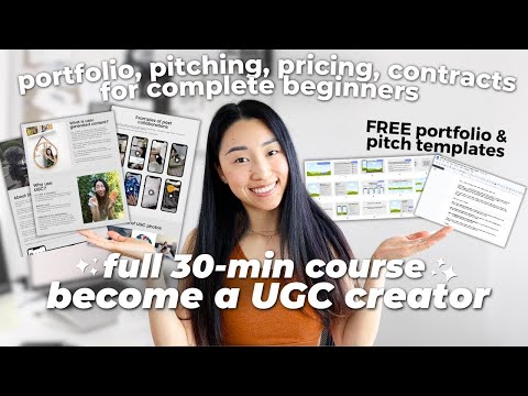 How to start a UGC business FROM SCRATCH in 2026 (step-by-step beginner's guide with FREE templates)
