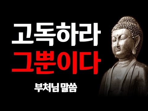 인생은 고독하게 사는 것이다. 그뿐이다. I 부처님 말씀 I 석가모니 I 명언 I 인생 조언 I 나이가 들수록 명심해야하는 말 I 격언 I 오디오북 I 철학  #불교