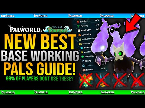 New BEST Base Working PALS Everyone NEEDS To Use in Palworld Tides Of Terraria (Best ALL ROUND Pals)