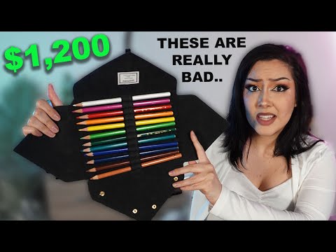 I Tested Luxury $1200 Colored Pencils (&amp; they're absolute TRASH!!)