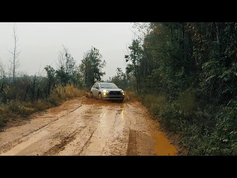 2019 Toyota RAV4 Adventure in slick mud