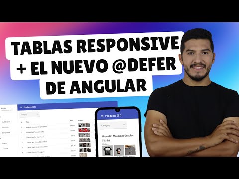Cómo crear tablas responsivas usando el defer block de Angular